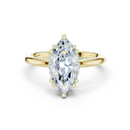 2.10 Carat Marquise Cut Lab-Grown Diamond Solitaire Ring in 14K / 18K Gold , VVS1 Clarity – SGL Certified