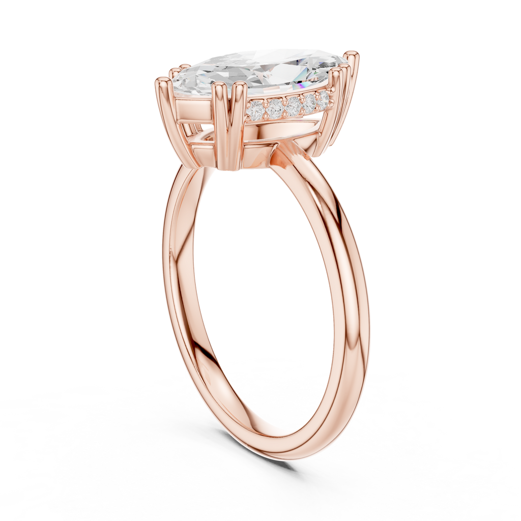2.10 Carat Marquise Cut Lab-Grown Diamond Solitaire Ring in 14K / 18K Gold , VVS1 Clarity – SGL Certified