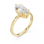 2.10 Carat Marquise Cut Lab-Grown Diamond Solitaire Ring in 14K / 18K Gold , VVS1 Clarity – SGL Certified