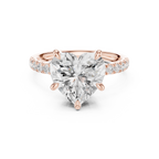4.50 Carat Heart Cut Lab-Grown Diamond Solitaire Ring in 14K / 18K Gold, VVS1 Clarity – SGL Certified