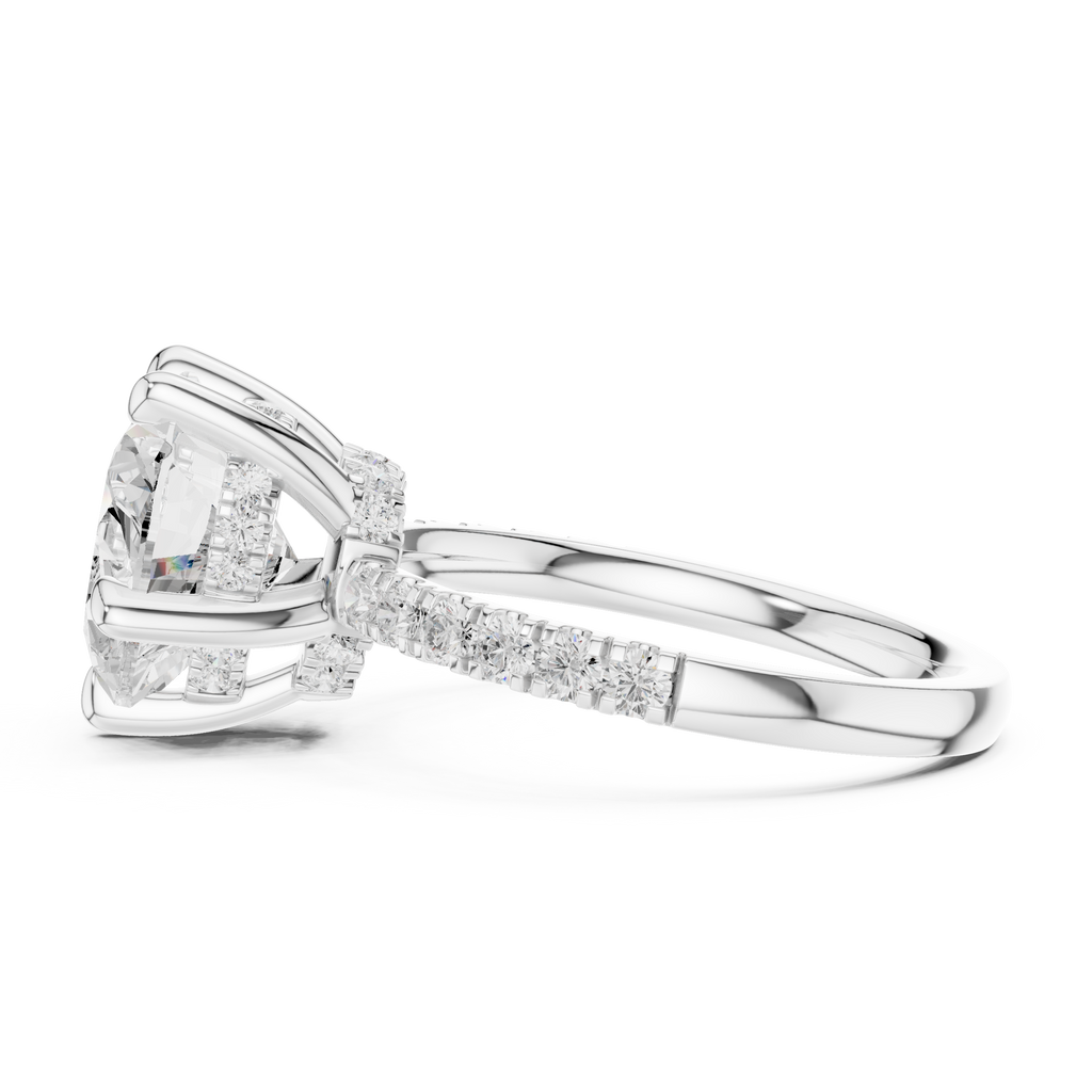 4.50 Carat Heart Cut Lab-Grown Diamond Solitaire Ring in 14K / 18K Gold, VVS1 Clarity – SGL Certified
