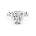 4.50 Carat Heart Cut Lab-Grown Diamond Solitaire Ring in 14K / 18K Gold, VVS1 Clarity – SGL Certified