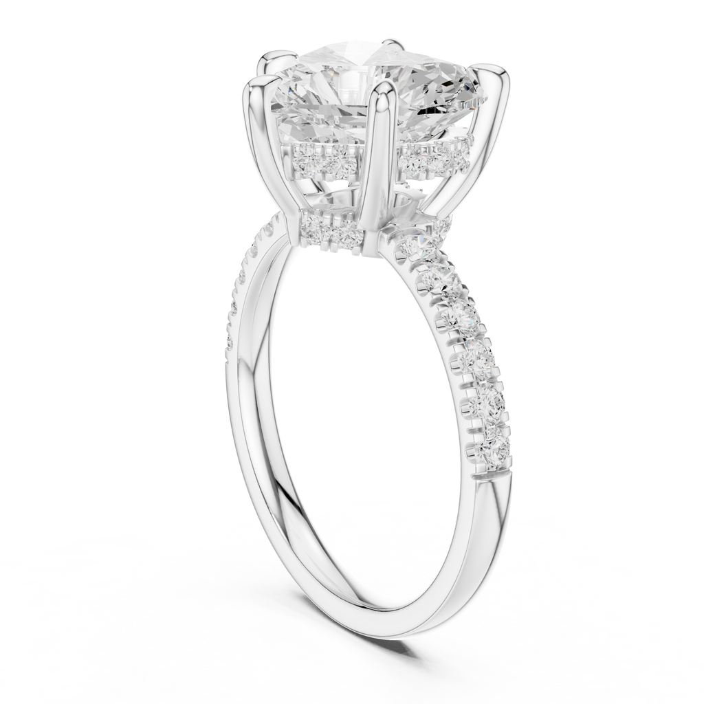 4.50 Carat Heart Cut Lab-Grown Diamond Solitaire Ring in 14K / 18K Gold, VVS1 Clarity – SGL Certified
