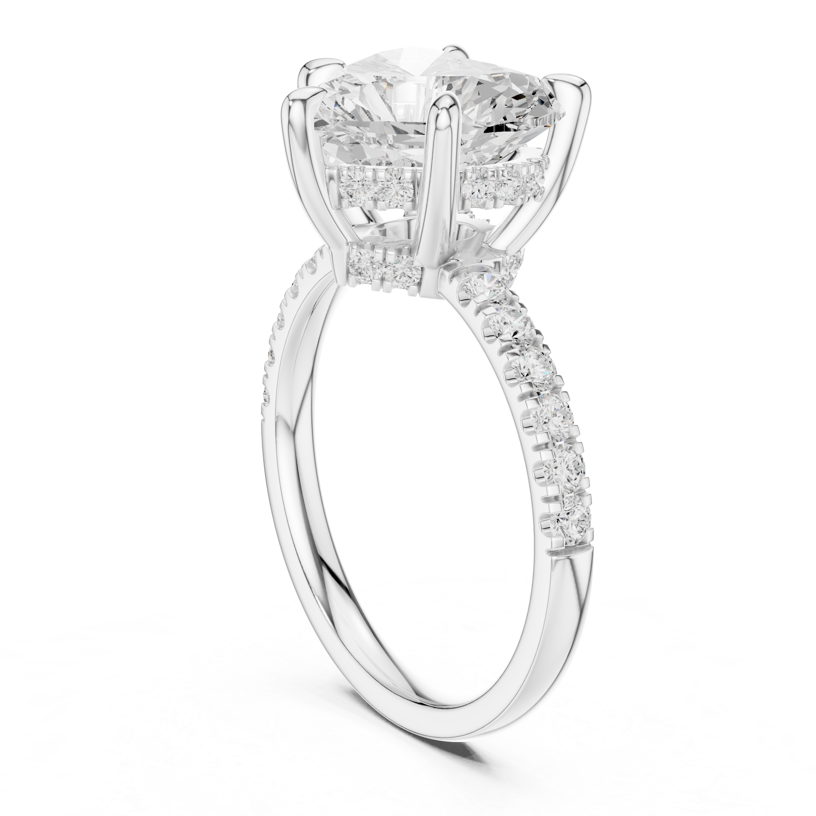 4.50 Carat Heart Cut Lab-Grown Diamond Solitaire Ring in 14K / 18K Gold, VVS1 Clarity – SGL Certified
