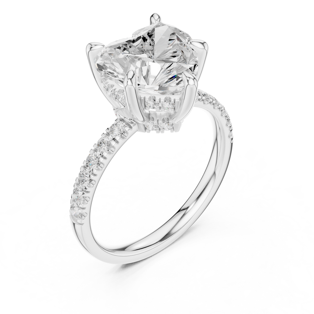4.50 Carat Heart Cut Lab-Grown Diamond Solitaire Ring in 14K / 18K Gold, VVS1 Clarity – SGL Certified
