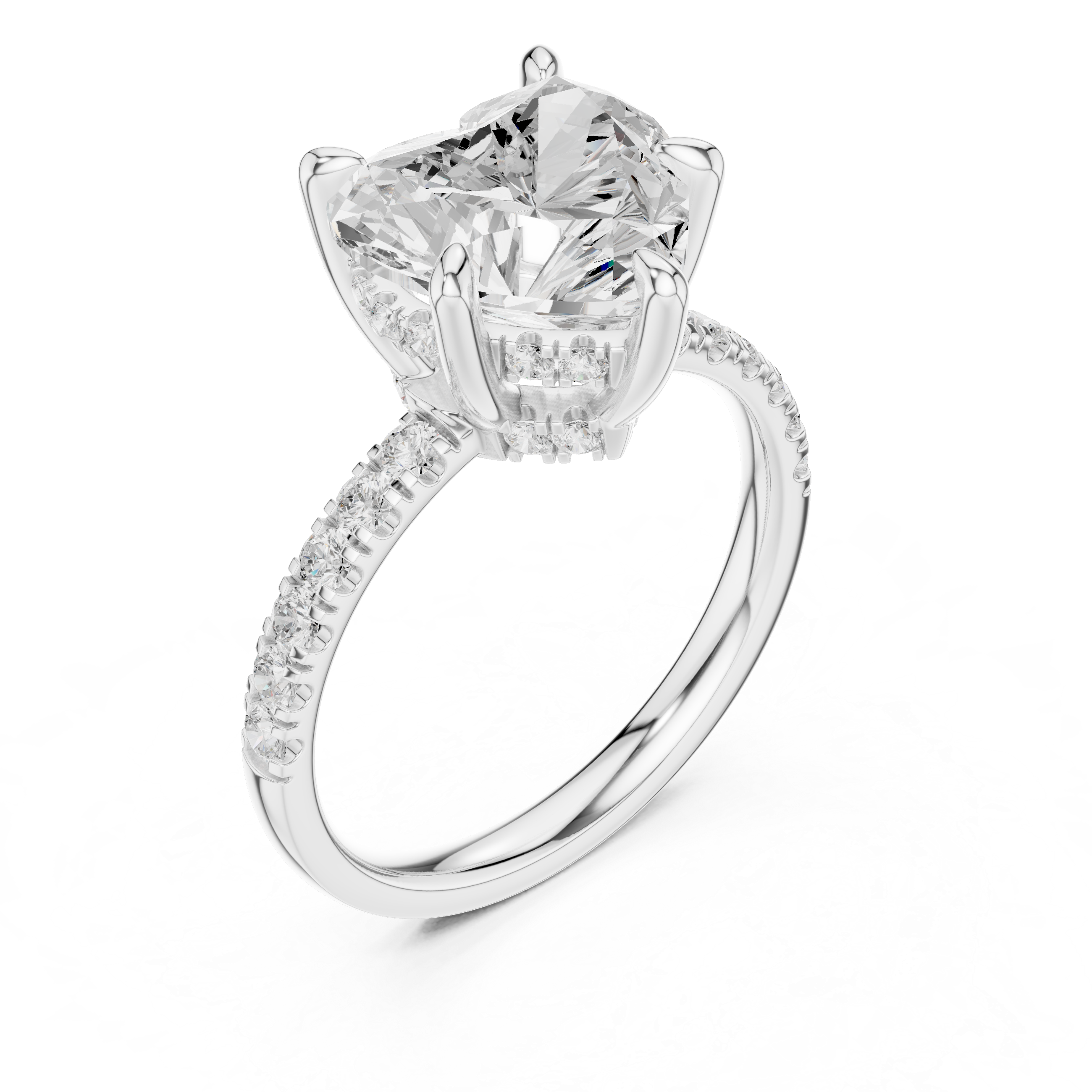 4.50 Carat Heart Cut Lab-Grown Diamond Solitaire Ring in 14K / 18K Gold, VVS1 Clarity – SGL Certified