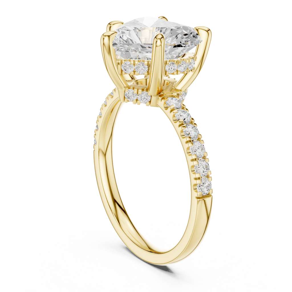 4.50 Carat Heart Cut Lab-Grown Diamond Solitaire Ring in 14K / 18K Gold, VVS1 Clarity – SGL Certified