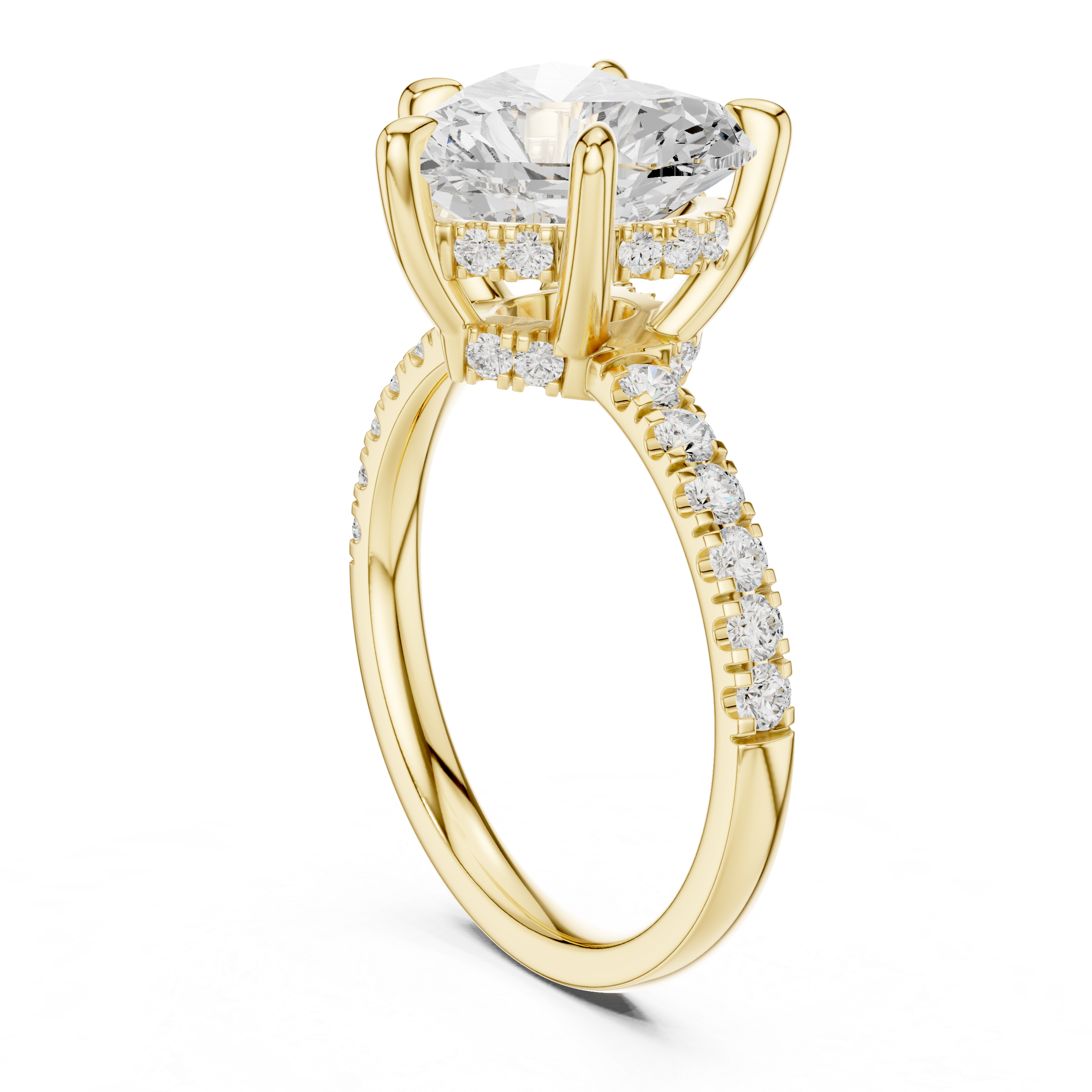4.50 Carat Heart Cut Lab-Grown Diamond Solitaire Ring in 14K / 18K Gold, VVS1 Clarity – SGL Certified