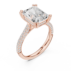 4.50 Carat Radiant Cut Lab-Grown Diamond Solitaire Ring in 14K / 18K Gold , VVS1 Clarity – SGL Certified