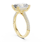 4.50 Carat Radiant Cut Lab-Grown Diamond Solitaire Ring in 14K / 18K Gold , VVS1 Clarity – SGL Certified