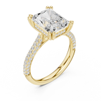 4.50 Carat Radiant Cut Lab-Grown Diamond Solitaire Ring in 14K / 18K Gold , VVS1 Clarity – SGL Certified