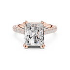 4.50 Carat Radiant Cut Lab-Grown Diamond Solitaire Ring in 14K / 18K Gold , VVS1 Clarity – SGL Certified