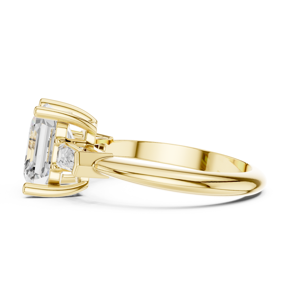 3.35 Carat Asscher Cut Lab-Grown Diamond Solitaire Ring in 14K / 18K Gold , VVS1 Clarity – SGL Certified