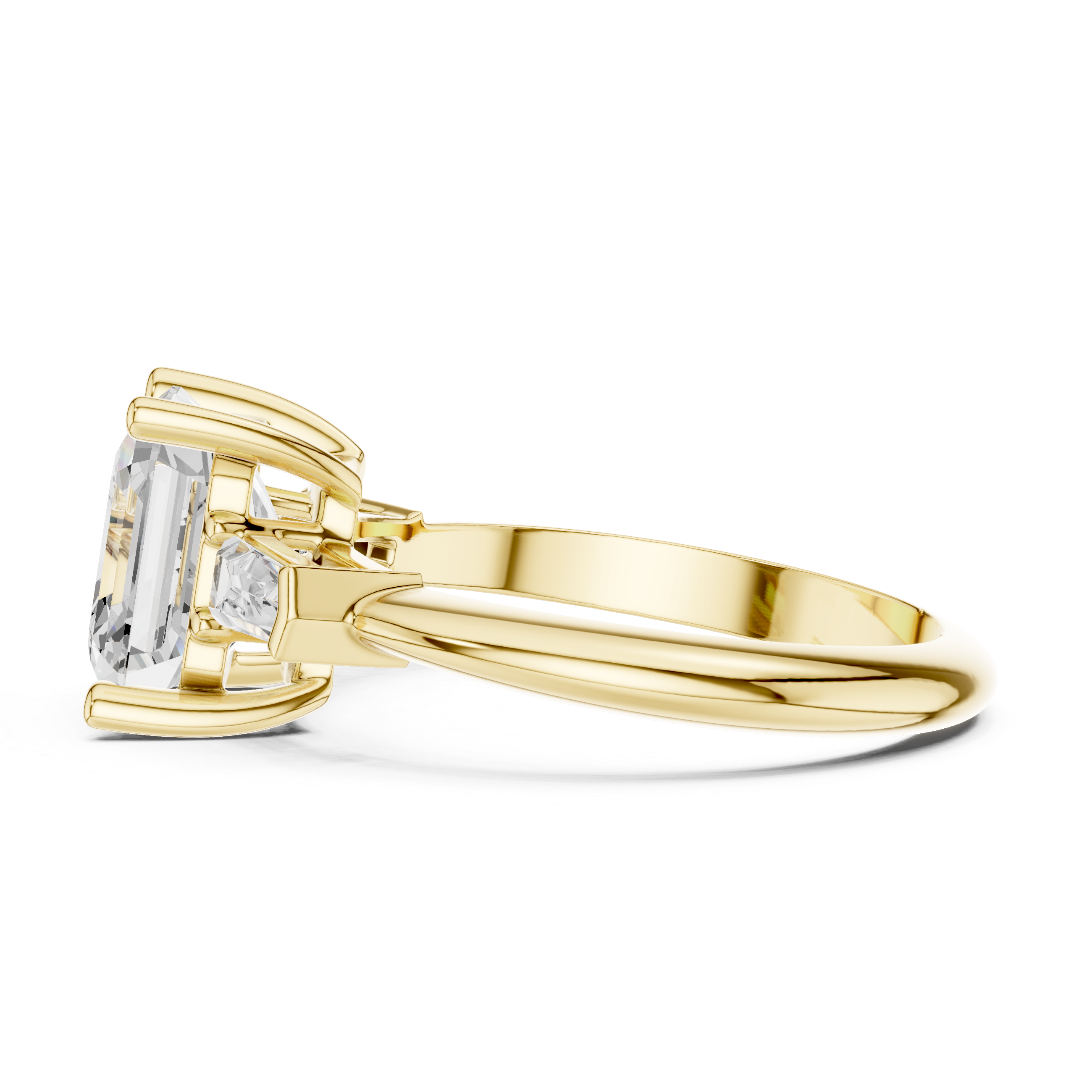 3.35 Carat Asscher Cut Lab-Grown Diamond Solitaire Ring in 14K / 18K Gold , VVS1 Clarity – SGL Certified
