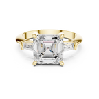 3.35 Carat Asscher Cut Lab-Grown Diamond Solitaire Ring in 14K / 18K Gold , VVS1 Clarity – SGL Certified