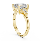 3.35 Carat Asscher Cut Lab-Grown Diamond Solitaire Ring in 14K / 18K Gold , VVS1 Clarity – SGL Certified