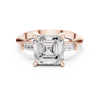 3.35 Carat Asscher Cut Lab-Grown Diamond Solitaire Ring in 14K / 18K Gold , VVS1 Clarity – SGL Certified