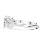 3.35 Carat Cushion Cut Lab-Grown Diamond Solitaire Ring in 14K / 18K Gold , VVS1 Clarity – SGL Certified