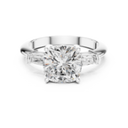 3.35 Carat Cushion Cut Lab-Grown Diamond Solitaire Ring in 14K / 18K Gold , VVS1 Clarity – SGL Certified