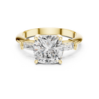 3.35 Carat Cushion Cut Lab-Grown Diamond Solitaire Ring in 14K / 18K Gold , VVS1 Clarity – SGL Certified