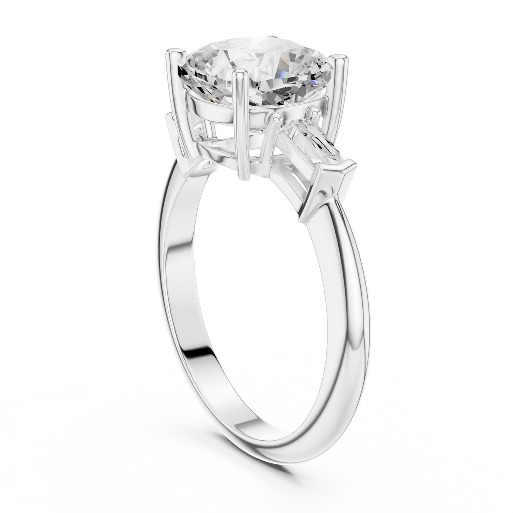 3.35 Carat Cushion Cut Lab-Grown Diamond Solitaire Ring in 14K / 18K Gold , VVS1 Clarity – SGL Certified