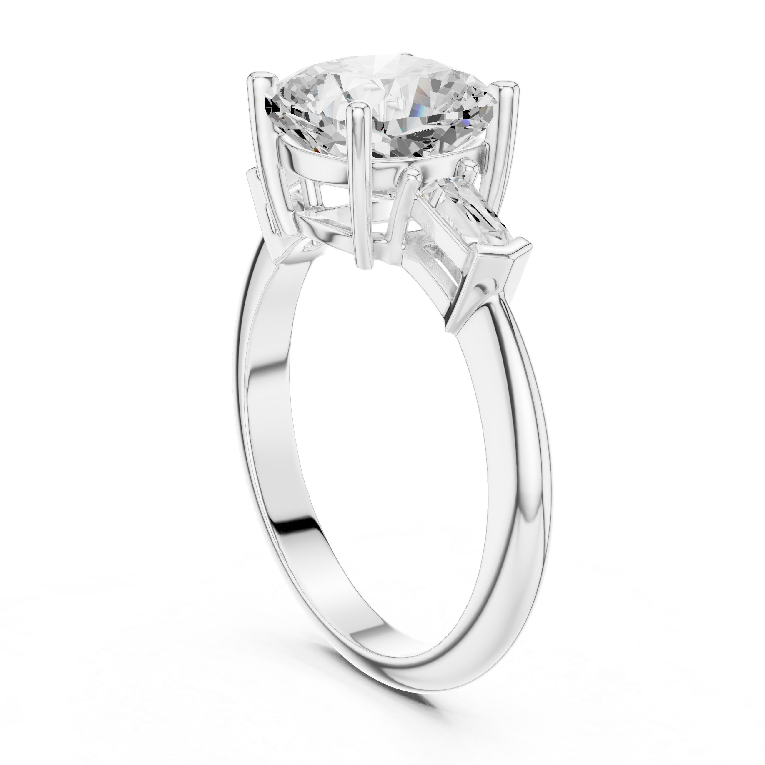 3.35 Carat Cushion Cut Lab-Grown Diamond Solitaire Ring in 14K / 18K Gold , VVS1 Clarity – SGL Certified