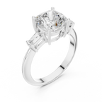 3.35 Carat Cushion Cut Lab-Grown Diamond Solitaire Ring in 14K / 18K Gold , VVS1 Clarity – SGL Certified