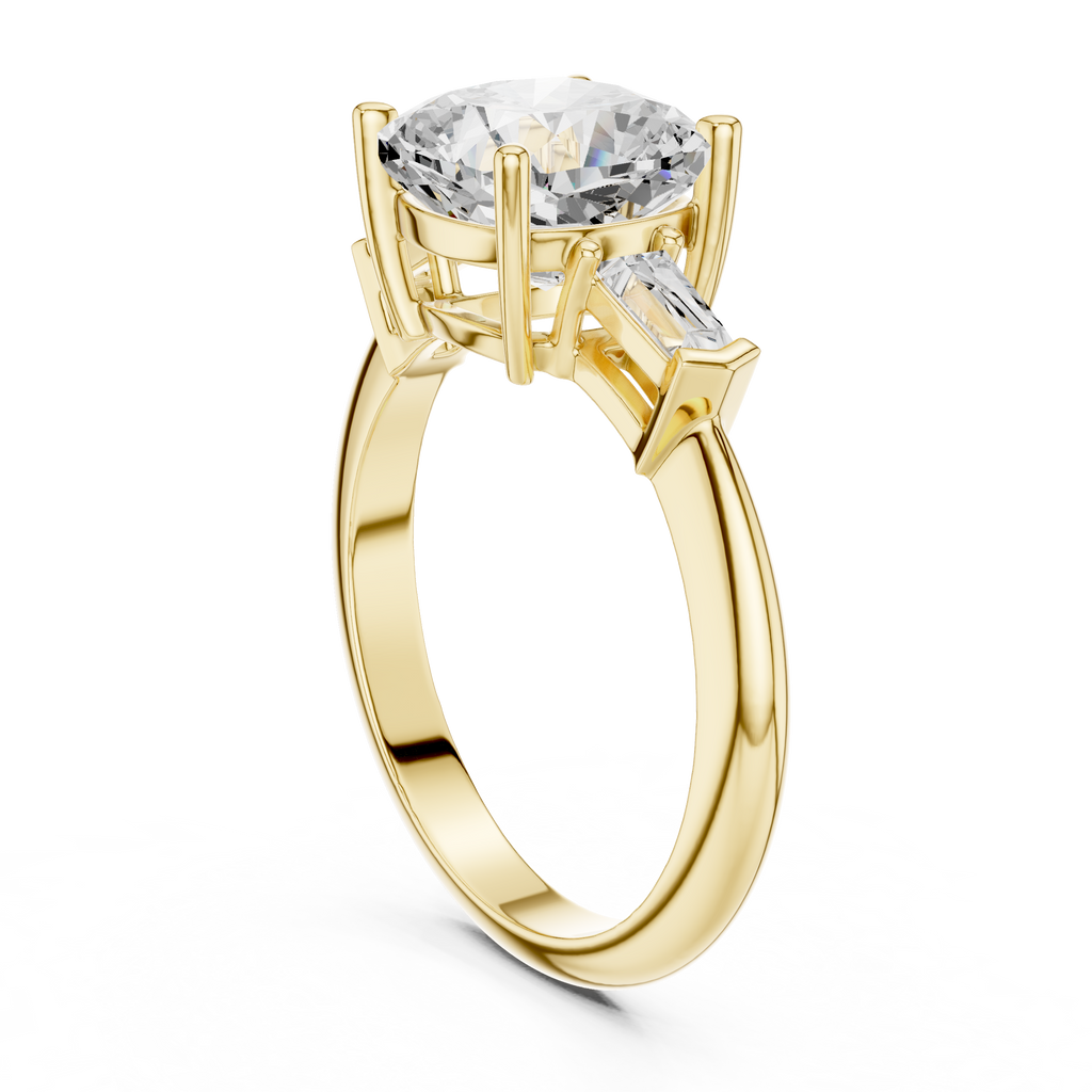 3.35 Carat Cushion Cut Lab-Grown Diamond Solitaire Ring in 14K / 18K Gold , VVS1 Clarity – SGL Certified