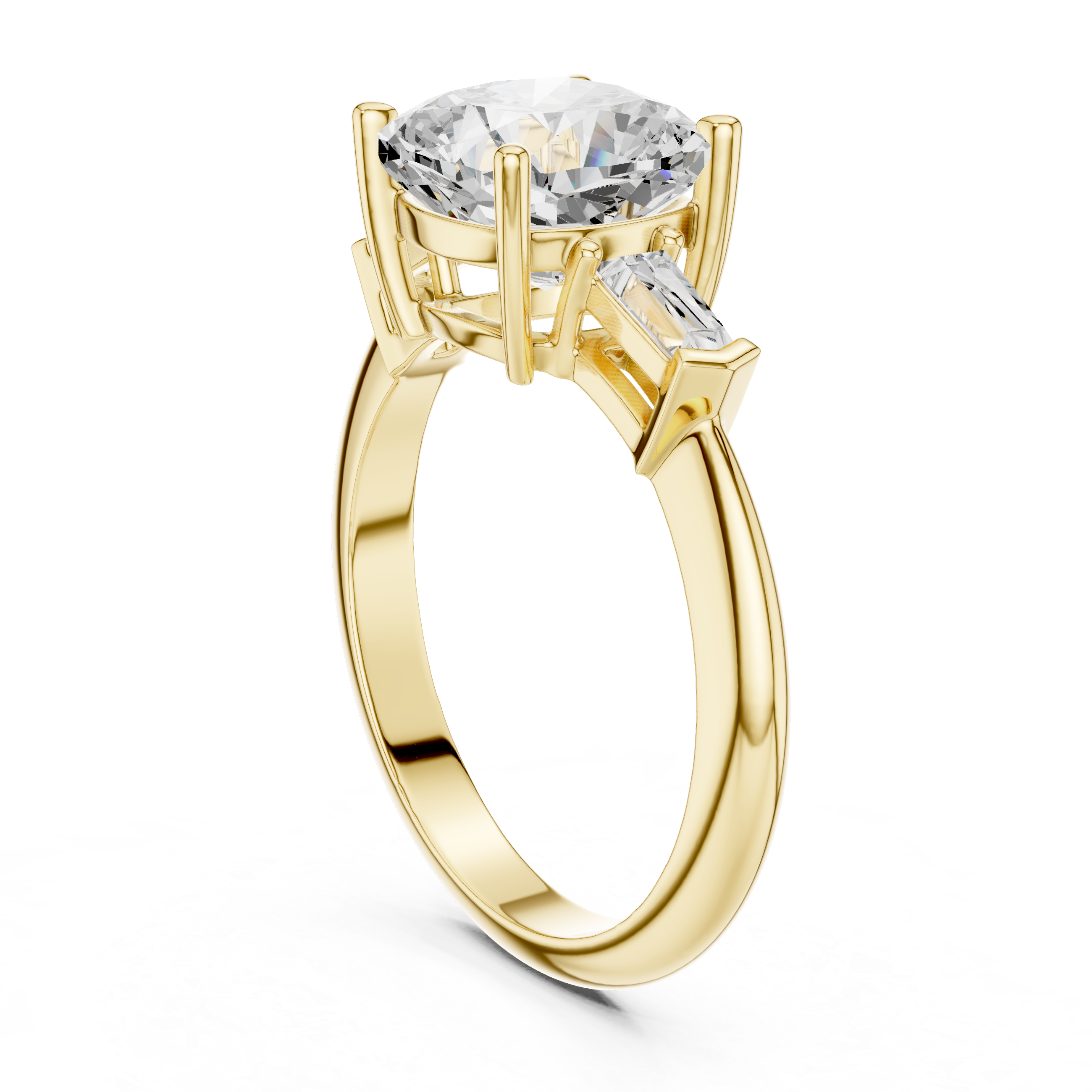 3.35 Carat Cushion Cut Lab-Grown Diamond Solitaire Ring in 14K / 18K Gold , VVS1 Clarity – SGL Certified