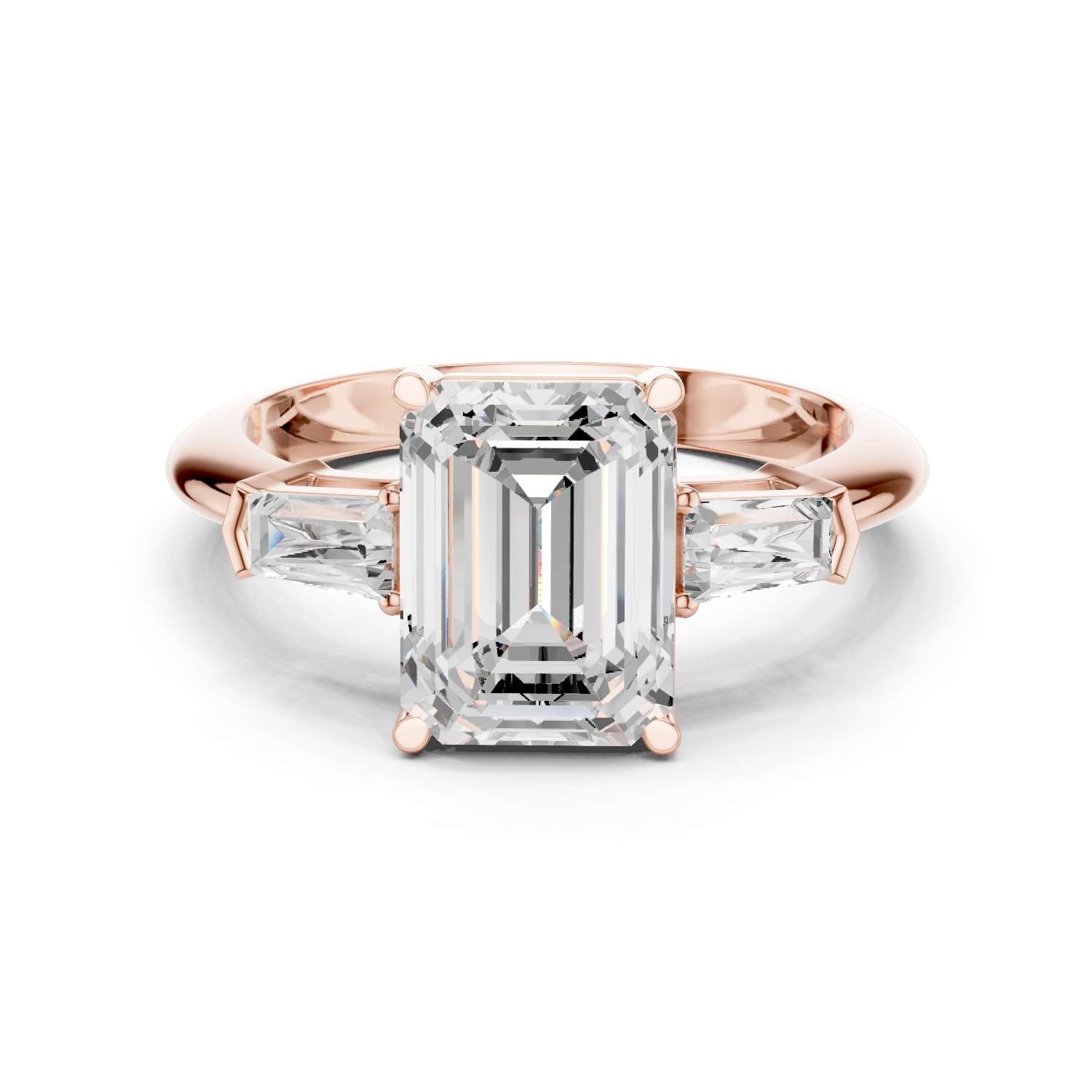 3.35 Carat Radiant Cut Lab-Grown Diamond Solitaire Ring in 14K / 18K Gold , VVS1 Clarity – SGL Certified