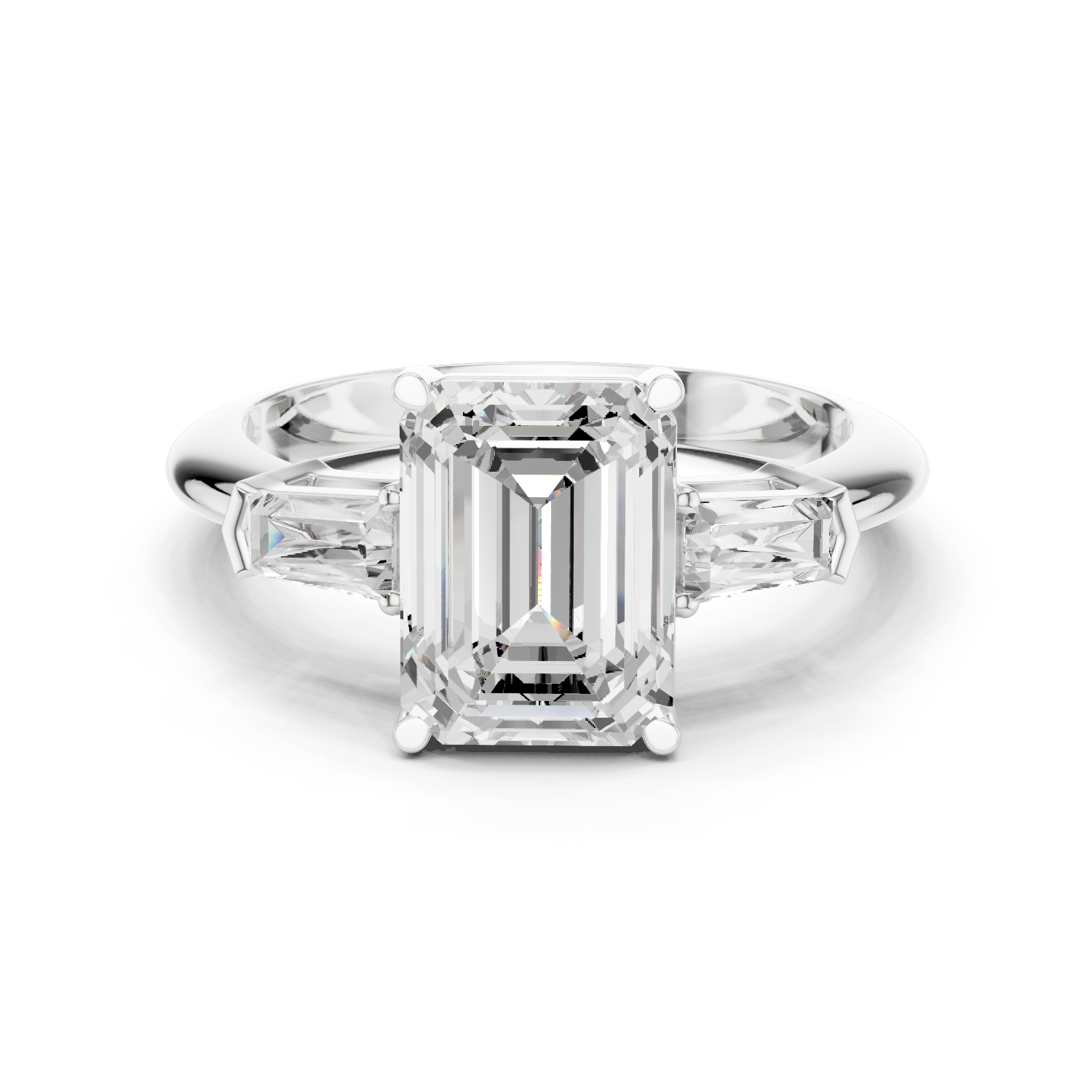 3.35 Carat Radiant Cut Lab-Grown Diamond Solitaire Ring in 14K / 18K Gold , VVS1 Clarity – SGL Certified