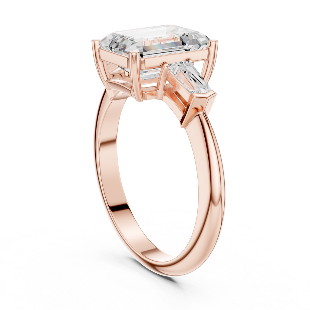 3.35 Carat Radiant Cut Lab-Grown Diamond Solitaire Ring in 14K / 18K Gold , VVS1 Clarity – SGL Certified