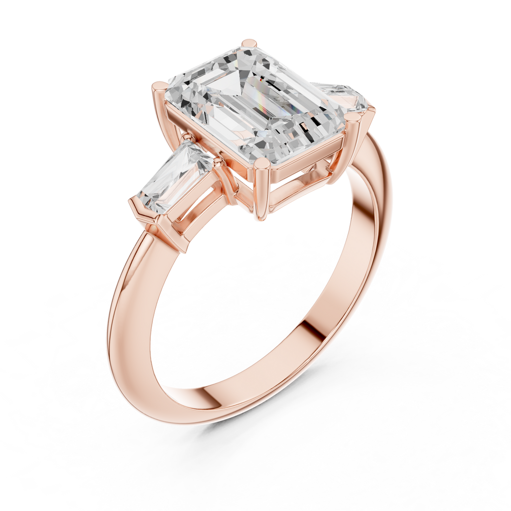 3.35 Carat Radiant Cut Lab-Grown Diamond Solitaire Ring in 14K / 18K Gold , VVS1 Clarity – SGL Certified