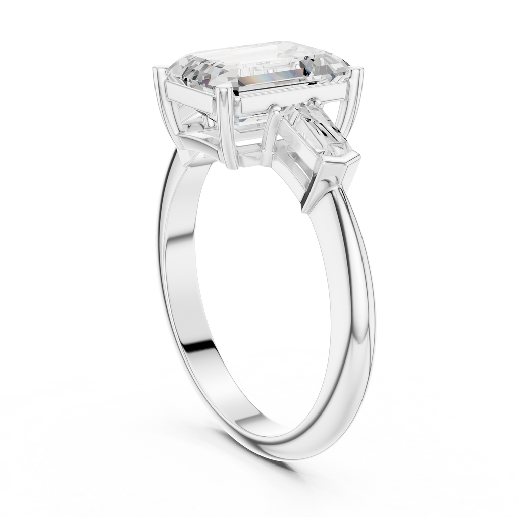 3.35 Carat Radiant Cut Lab-Grown Diamond Solitaire Ring in 14K / 18K Gold , VVS1 Clarity – SGL Certified