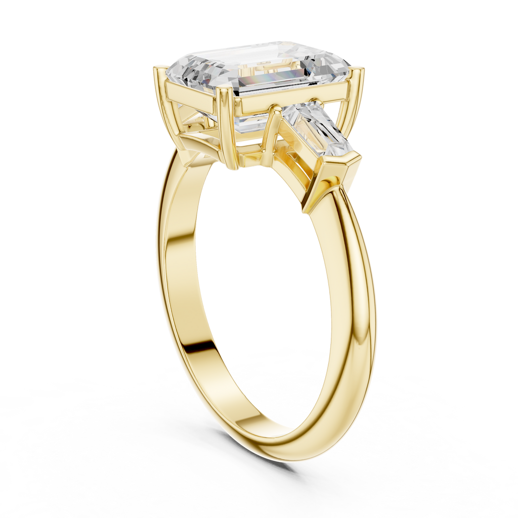 3.35 Carat Radiant Cut Lab-Grown Diamond Solitaire Ring in 14K / 18K Gold , VVS1 Clarity – SGL Certified
