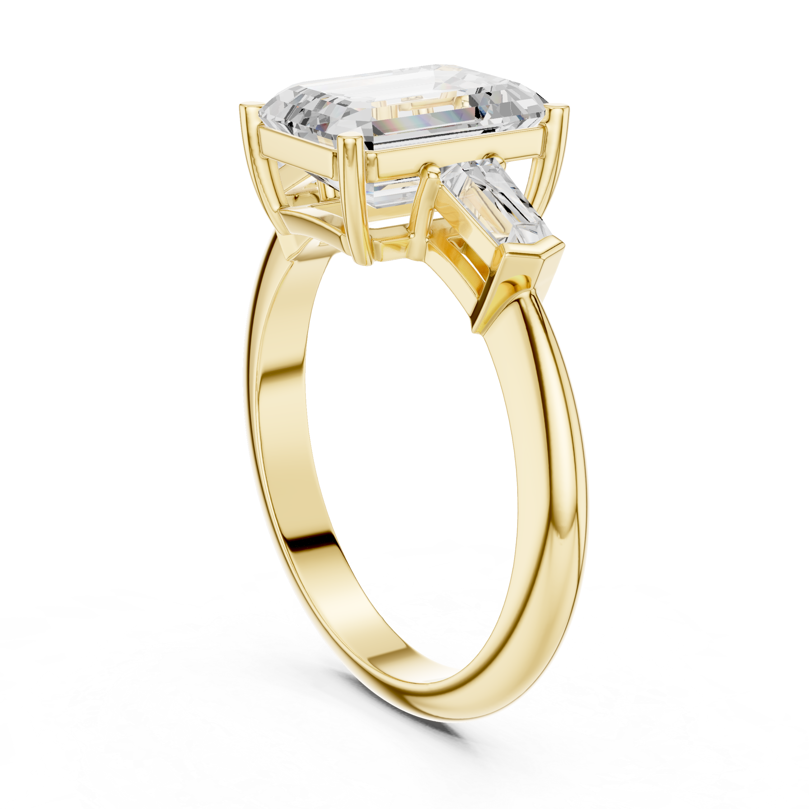 3.35 Carat Radiant Cut Lab-Grown Diamond Solitaire Ring in 14K / 18K Gold , VVS1 Clarity – SGL Certified