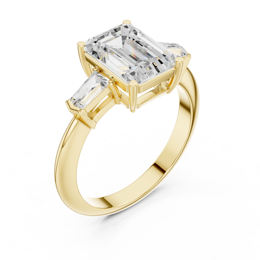 3.35 Carat Radiant Cut Lab-Grown Diamond Solitaire Ring in 14K / 18K Gold , VVS1 Clarity – SGL Certified