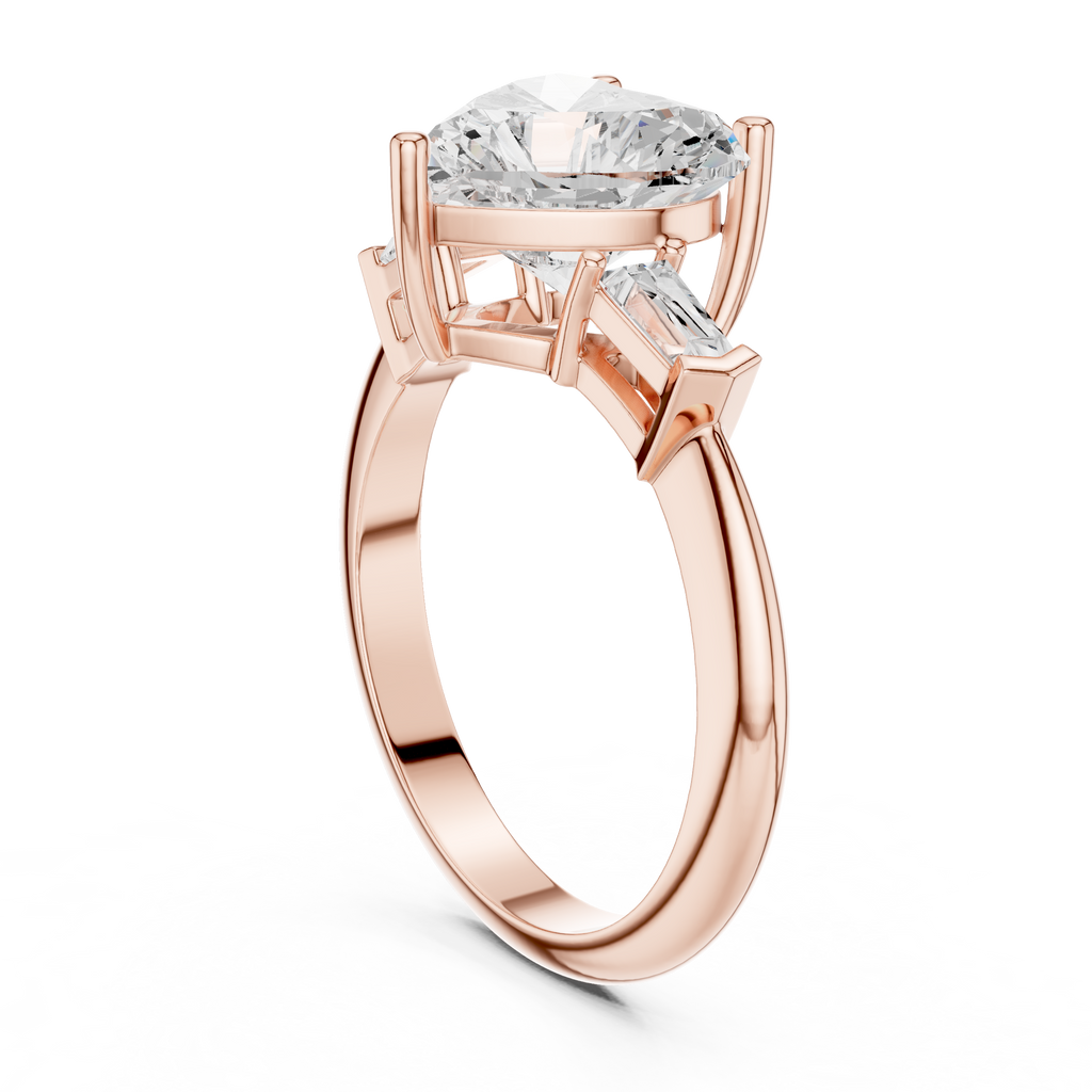 3.35 Carat Heart Cut Lab-Grown Diamond Solitaire Ring in 14K / 18K Gold , VVS1 Clarity – SGL Certified
