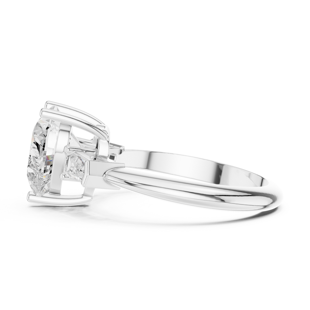 3.35 Carat Heart Cut Lab-Grown Diamond Solitaire Ring in 14K / 18K Gold , VVS1 Clarity – SGL Certified