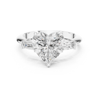 3.35 Carat Heart Cut Lab-Grown Diamond Solitaire Ring in 14K / 18K Gold , VVS1 Clarity – SGL Certified