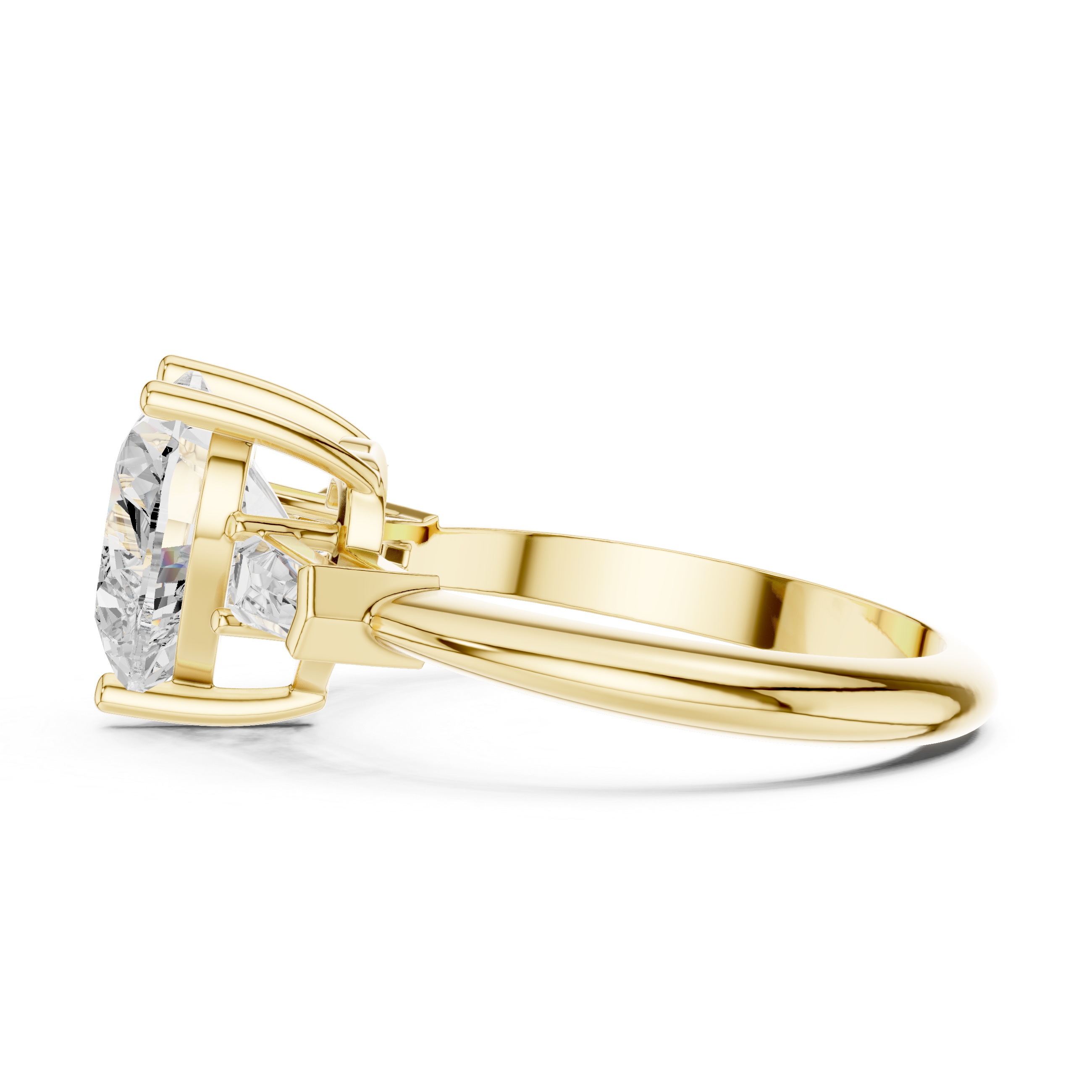 3.35 Carat Heart Cut Lab-Grown Diamond Solitaire Ring in 14K / 18K Gold , VVS1 Clarity – SGL Certified