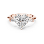 3.35 Carat Heart Cut Lab-Grown Diamond Solitaire Ring in 14K / 18K Gold , VVS1 Clarity – SGL Certified
