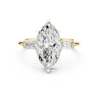 3.35 Carat Marquise Cut Lab-Grown Diamond Solitaire Ring in 14K / 18K Gold , VVS1 Clarity – SGL Certified