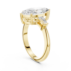3.35 Carat Marquise Cut Lab-Grown Diamond Solitaire Ring in 14K / 18K Gold , VVS1 Clarity – SGL Certified