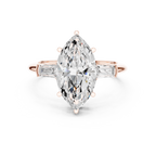 3.35 Carat Marquise Cut Lab-Grown Diamond Solitaire Ring in 14K / 18K Gold , VVS1 Clarity – SGL Certified