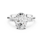 3.35 Carat Oval Cut Lab-Grown Diamond Solitaire Ring in 14K / 18K Gold , VVS1 Clarity – SGL Certified