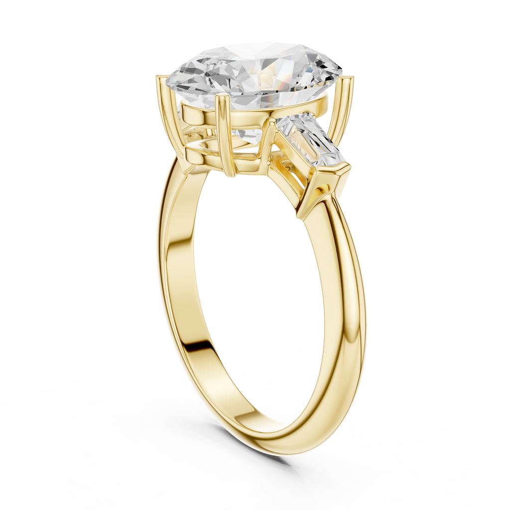 3.35 Carat Oval Cut Lab-Grown Diamond Solitaire Ring in 14K / 18K Gold , VVS1 Clarity – SGL Certified