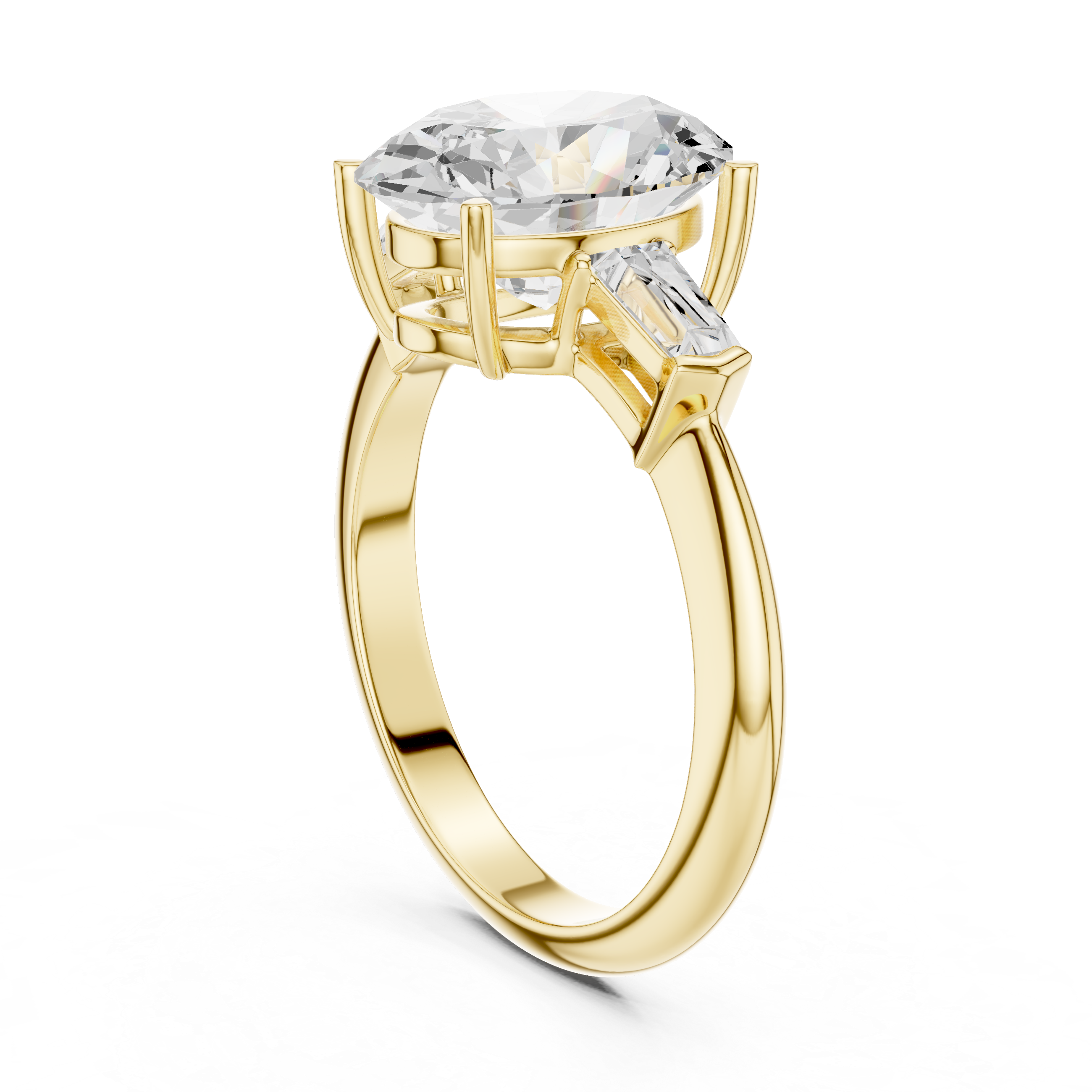 3.35 Carat Oval Cut Lab-Grown Diamond Solitaire Ring in 14K / 18K Gold , VVS1 Clarity – SGL Certified