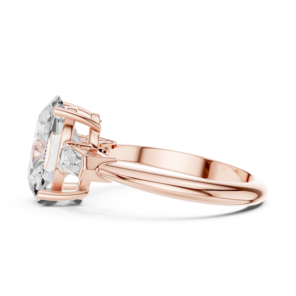 3.35 Carat Oval Cut Lab-Grown Diamond Solitaire Ring in 14K / 18K Gold , VVS1 Clarity – SGL Certified
