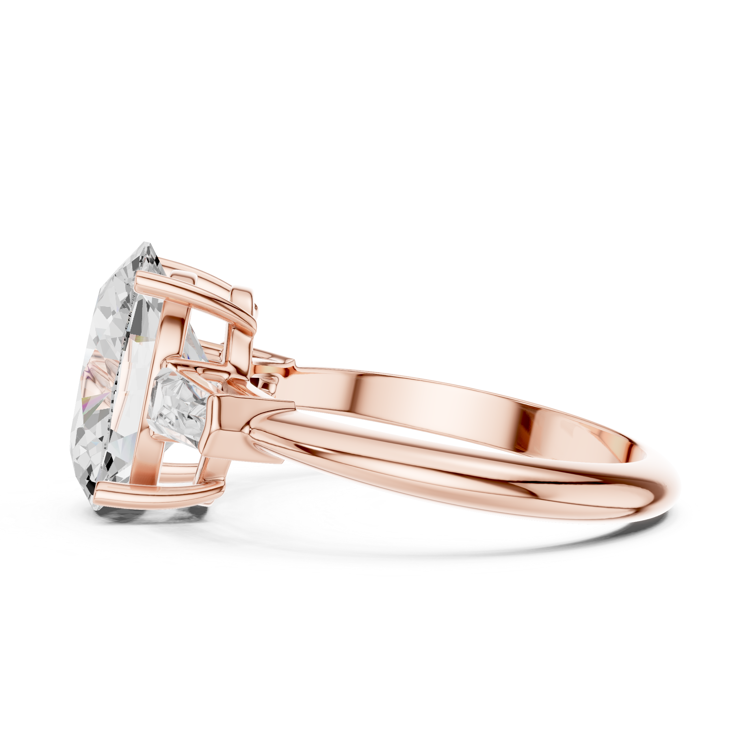 3.35 Carat Oval Cut Lab-Grown Diamond Solitaire Ring in 14K / 18K Gold , VVS1 Clarity – SGL Certified